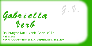 gabriella verb business card